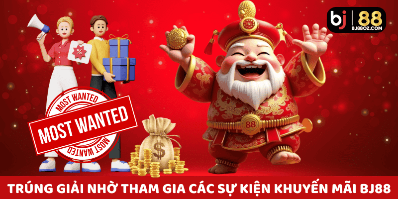 Người chơi trúng giải nhờ tham gia sự kiện khuyến mãi BJ88 diễn ra trong tháng này.