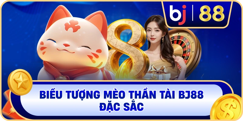 Biểu tượng Mèo Thần Tài BJ88 đặc sắc